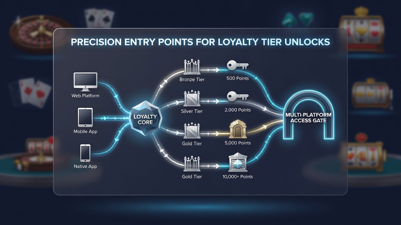 Detailed breakdown of entry point calculations for loyalty tiers in multi-platform environments