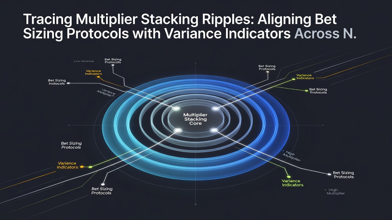Graph illustrating variance indicators and bet sizing adjustments in progressive jackpot networks